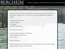 Tablet Screenshot of bergheimcampground.com